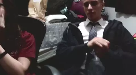 AI Video from prompt: Two boyfriends sucking on two lolipops