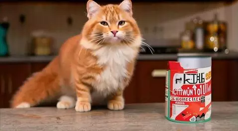 AI Video from prompt: A cat singing a song about cat food