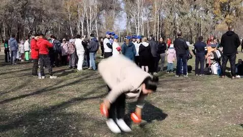 AI Video from prompt: the girl does a backflip several times and jumps