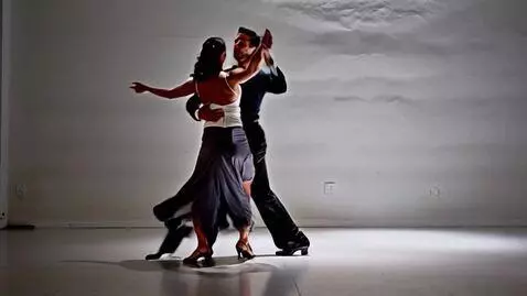 AI Video from prompt: A dynamic scene of Argentine Tango in progress. 