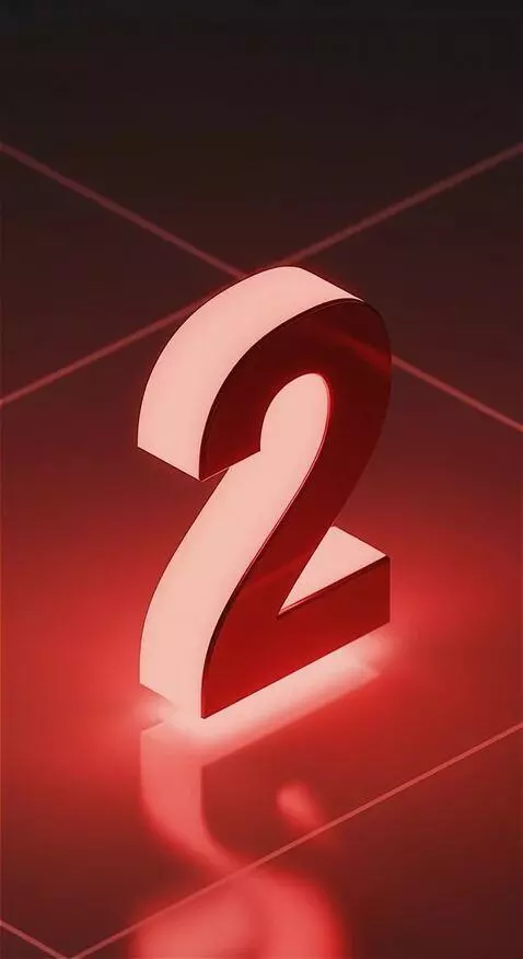 AI Video from prompt: the red number 2 in the isometry pulsates like a