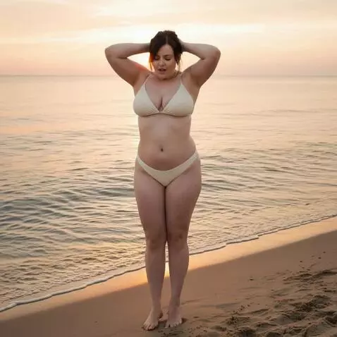 AI Video from prompt: с девушки ветром срывает бикини, стесняется