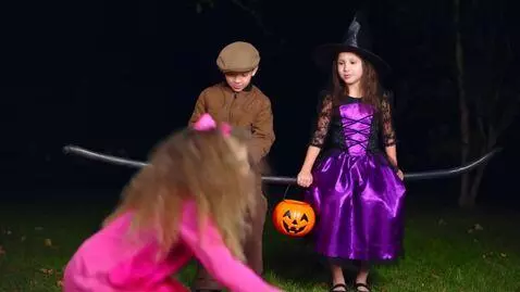 AI Video from prompt: A dark corner of a night park.. A group of frien