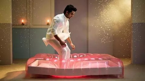 AI Video from prompt: A young Pakistani man in casual white kurta and 