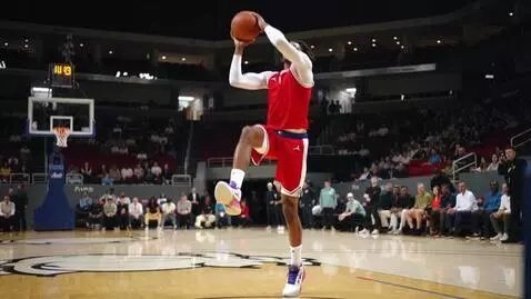 AI Video from prompt: Lebron james dunks a basketball
