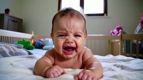 AI Video from prompt: Baby crying for momma