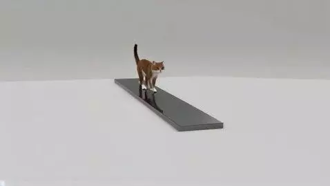 AI Video from prompt: Create a seamless 3D animation for a wide LED co