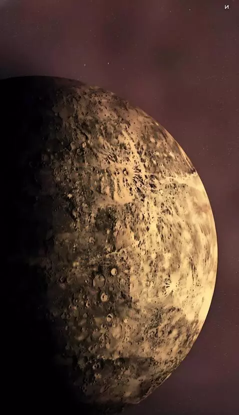 AI Video from prompt: The planet rotates from left to right, and the c