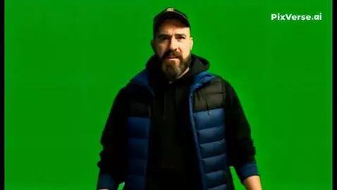 AI Video from prompt: V comes into the empty frame from the right with