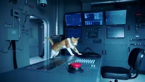 AI Video from prompt: Съёмка происходит на камеру наблюдения в помещен