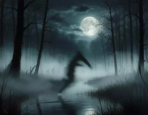 AI Video from prompt: Туман поднимается и становится гуще, в тумане ше