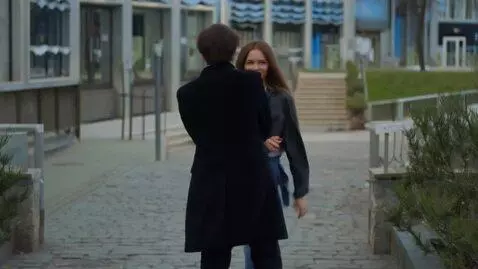 AI Video from prompt: girls jeans and black man