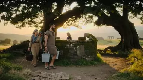 AI Video from prompt: The villagers, including Emir, are working toget