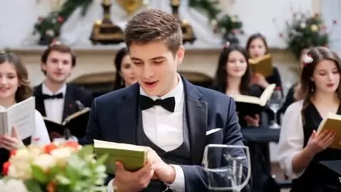 AI Video from prompt: Александр Сергеевич Пушкин читает стих