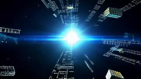 AI Video from prompt: Short video clip, dynamic, abstract visualizatio