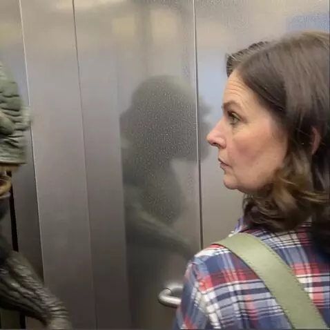 AI Video from prompt: This is a scary monster standing with its back t