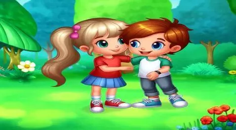 AI Video from prompt: Мальчик поцеловал девочку, а она в ответ ударила