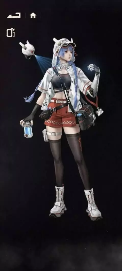 AI Video from prompt: Researcher look around while white flying drone 