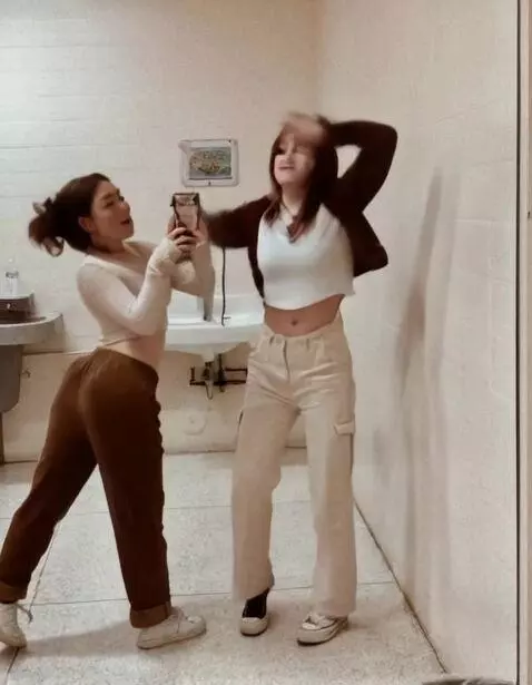 AI Video from prompt: Two girls twerking