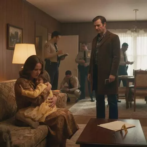 AI Video from prompt: People in the background search the house. The f