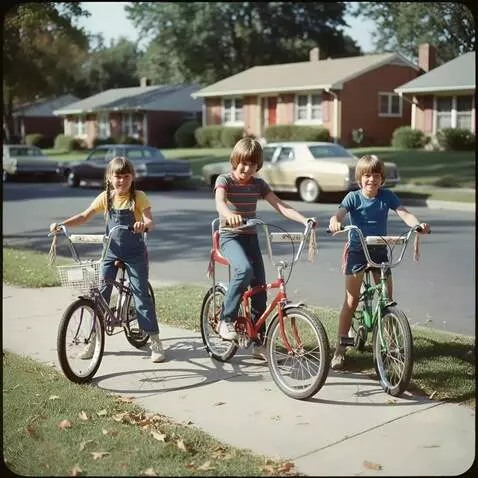 AI Video from prompt: Three kids from the neighborhood pose with their