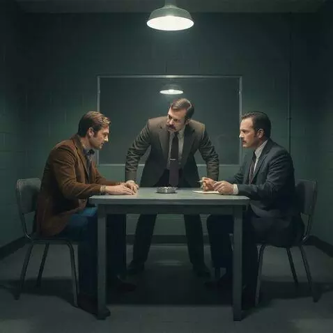 AI Video from prompt: Good cop bad cop as the man in the brown jacket 