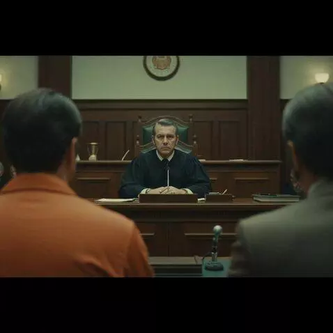 AI Video from prompt: Judge says "Guilty!" As he addresses the courtro