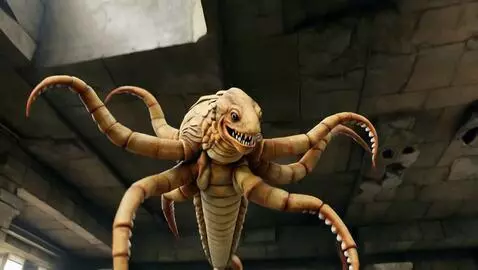 AI Video from prompt: Undulating horror as a Dungeons & Dragons carrio