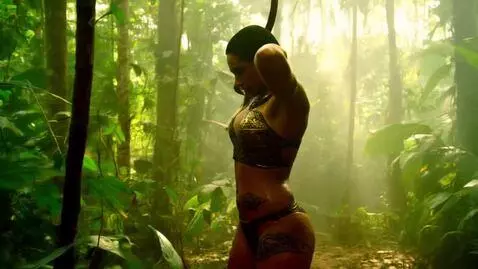 AI Video from prompt: 10-second cinematic video, dutch angle shot of a