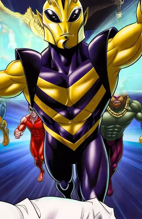 AI Video from prompt: all these people and creatures are running/flyin