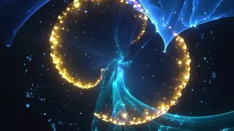 AI Video from prompt: Abstract symphony of fluid color and motion, bor