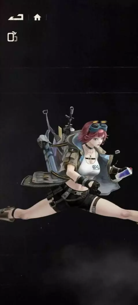 AI Video from prompt: A woman does the splits and rips her outerwear a