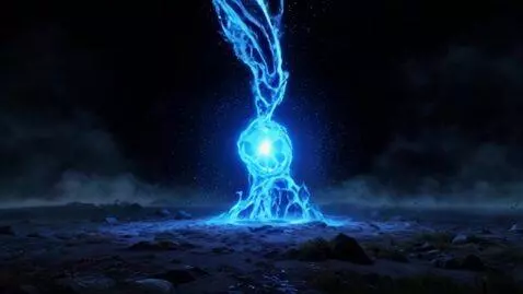 AI Video from prompt: A glowing futuristic portal tearing open in the 