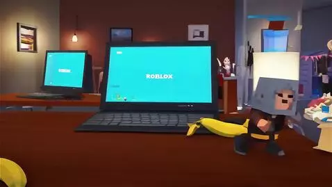 AI Video from prompt: динамичный трейлер о игре роблокс с разными смеш