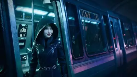 AI Video from prompt: Style: 2099 year. Cyberpunk cinematic short film