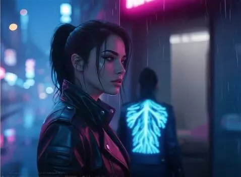 AI Video from prompt: Style: 2099 year. Cyberpunk cinematic short film