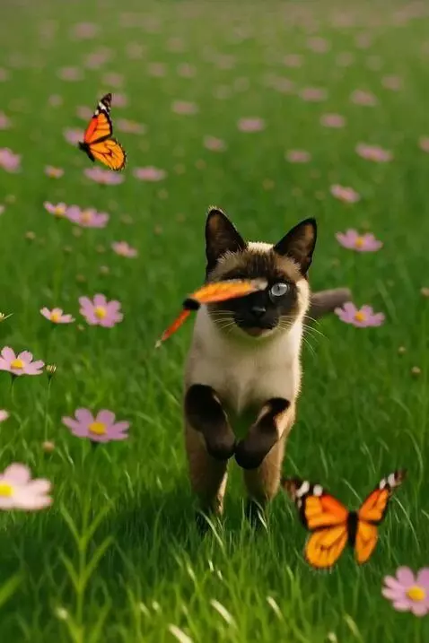 AI Video from prompt: A mesmerizing 5-second video, hyperrealistic CGI