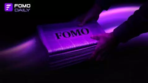 AI Video from prompt: Fomo daily news, a vendor picks up this stack an