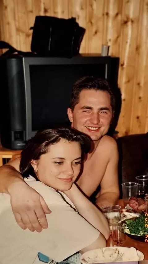 AI Video from prompt: Improve your photo quality. The man and woman lo