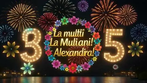 AI Video from prompt: O explozie spectaculoasă de flori colorate care 