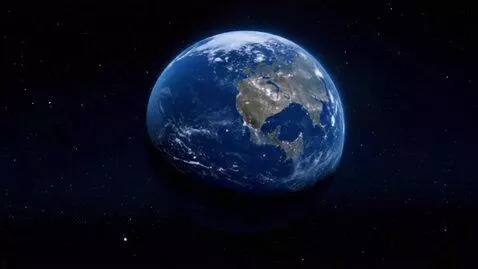 AI Video from prompt: cinematic opening shot, Earth planet in starry s