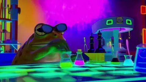 AI Video from prompt: eal cinematic video filled with bizarre and chao