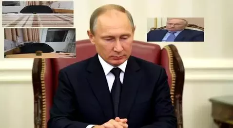 AI Video from prompt: Путин объясняет огурцу и авокадо что-то важное