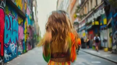 AI Video from prompt: Girl turnes around and twerks