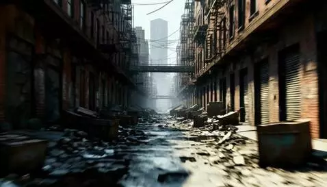 AI Video from prompt: Fast run forward to the horizon