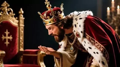 AI Video from prompt: Daniel would not bow before the King which made 