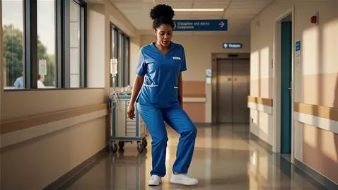 AI Video from prompt: nurse, 36 y/o, twerking