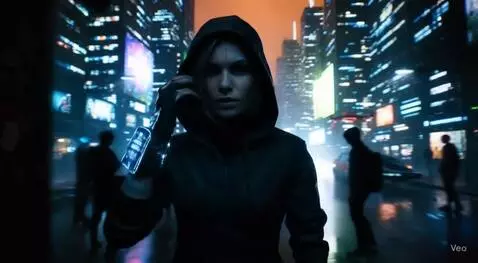 AI Video from prompt: 2099 year.Cyberpunk cinematic short film, ultra-