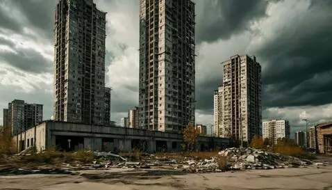 AI Video from prompt: Fast run forward to the building and then turn l