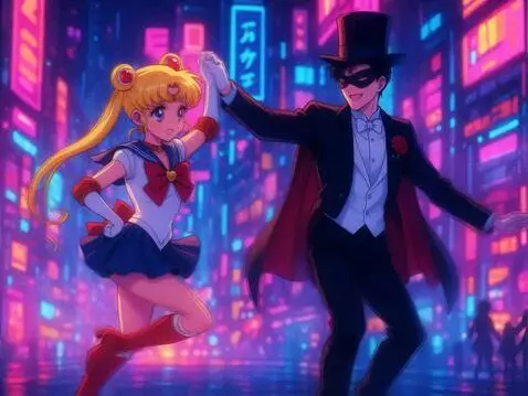 AI Video from prompt: The characters from this picture dancing joyfull